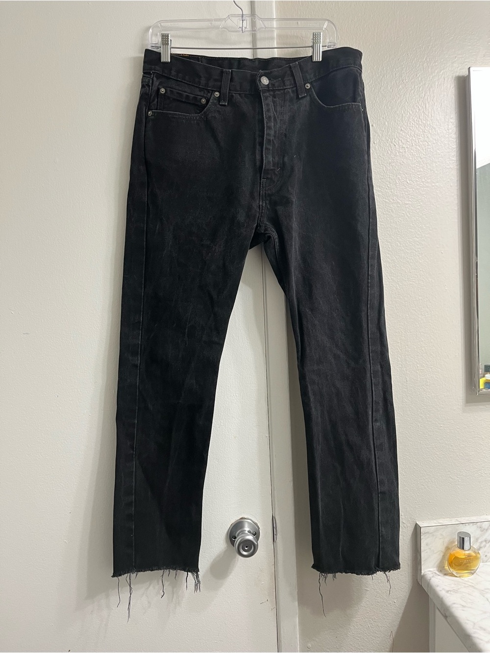 Levi's Black Straight Jeans